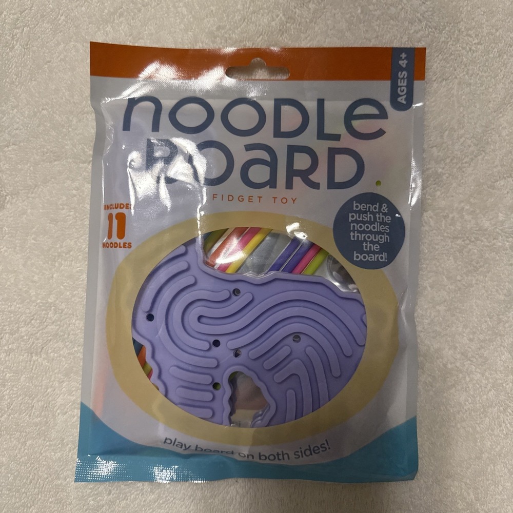 Noodle Board Fidget - Press and Peel Noodles Sensory Toy Cracker Barrel Purple